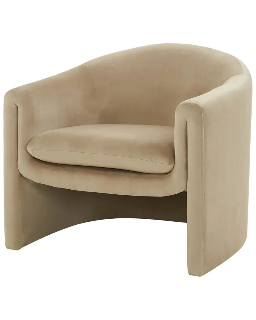 Laylette Accent Chair - Brown, Velvet