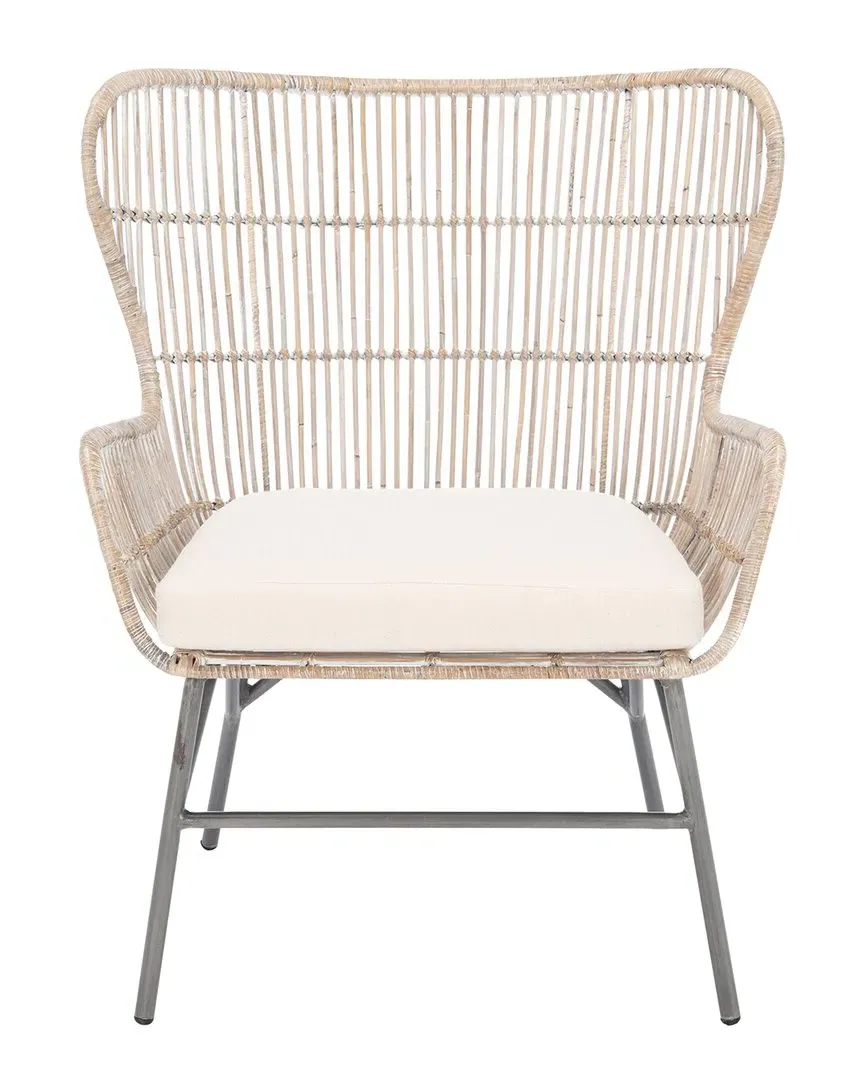 Lenu Rattan Accent Chair with Cushion - Grey