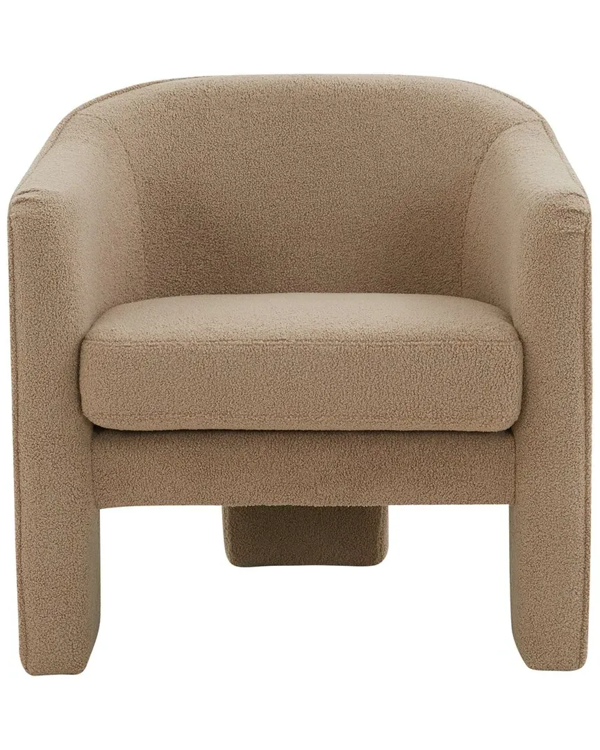 Londyn Accent Chair - Brown, Faux Shearling