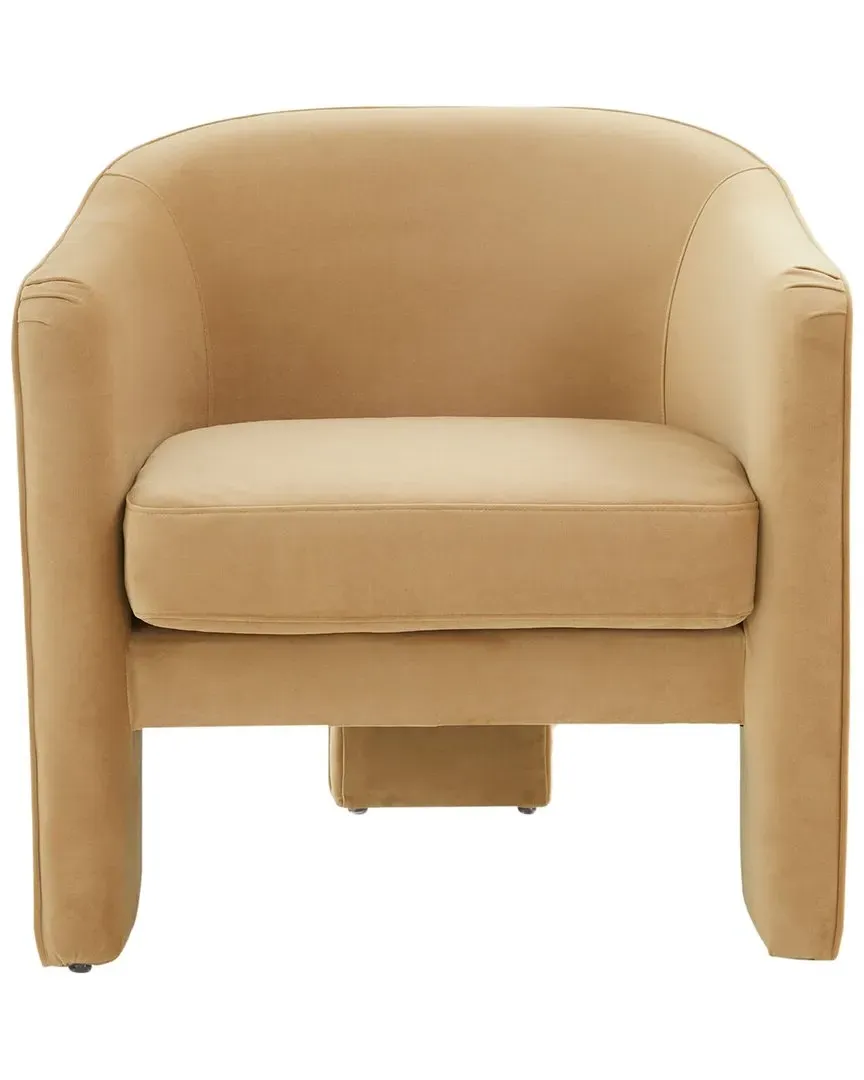 Londyn Accent Chair - Light Brown, Velvet