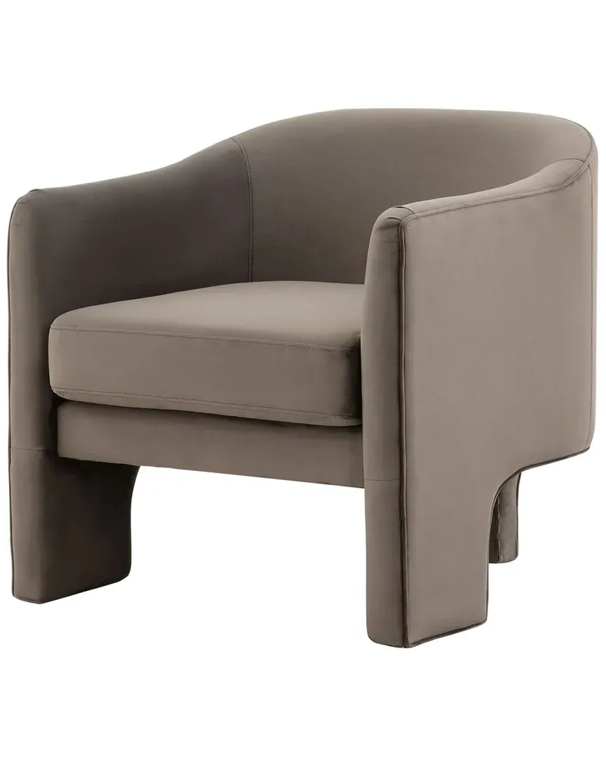 Londyn Velvet Accent Chair - Dark Grey