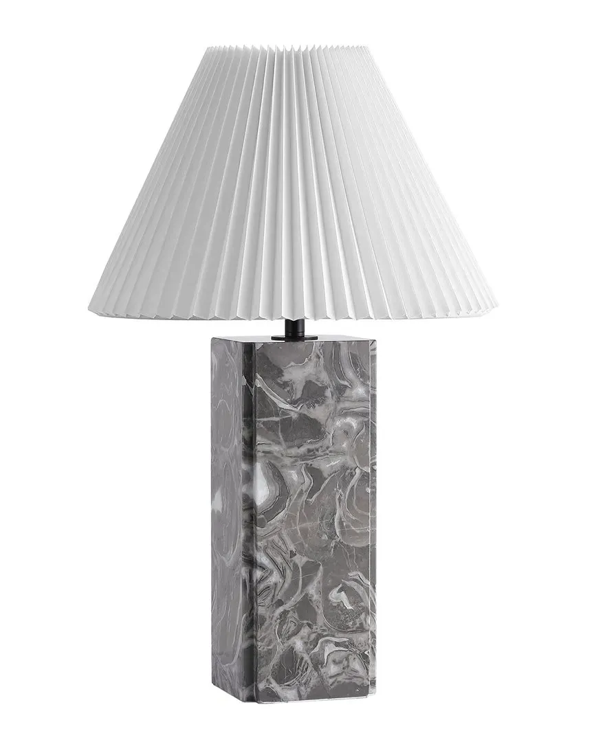 Mackenzie Square Table Lamp with Dimmer - Grey, Marble image