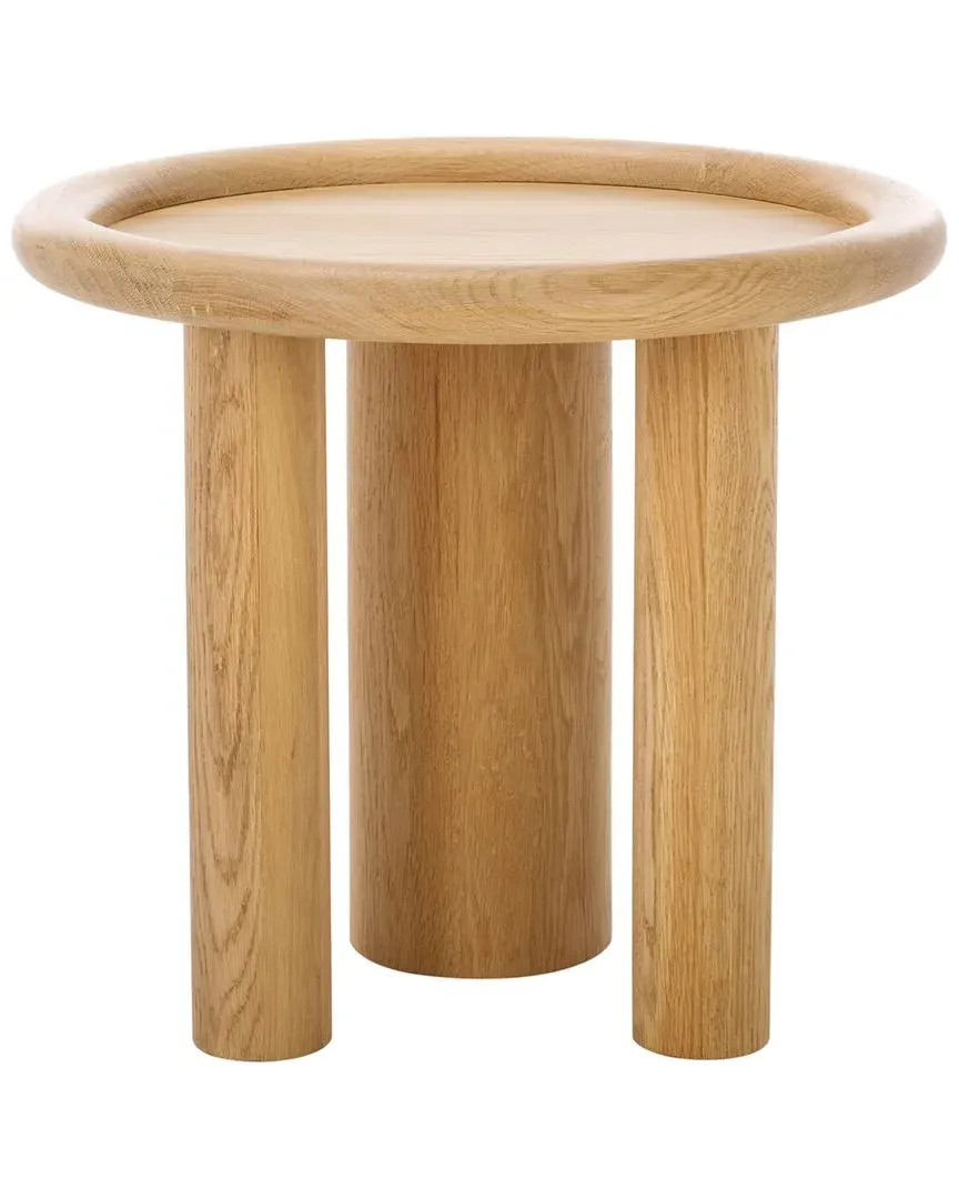 Madelynn Round Accent Table - Natural, Oak Wood image