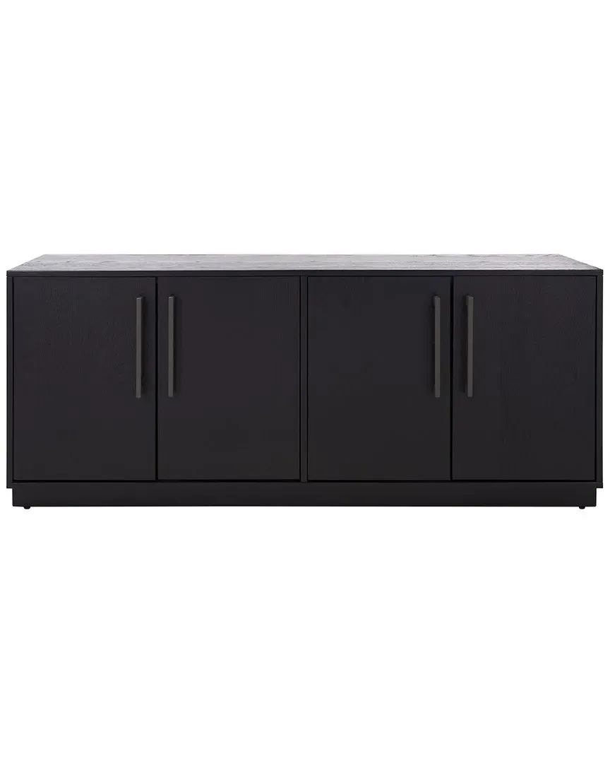 Mallory 4 Door Media Stand - Black, MDF image