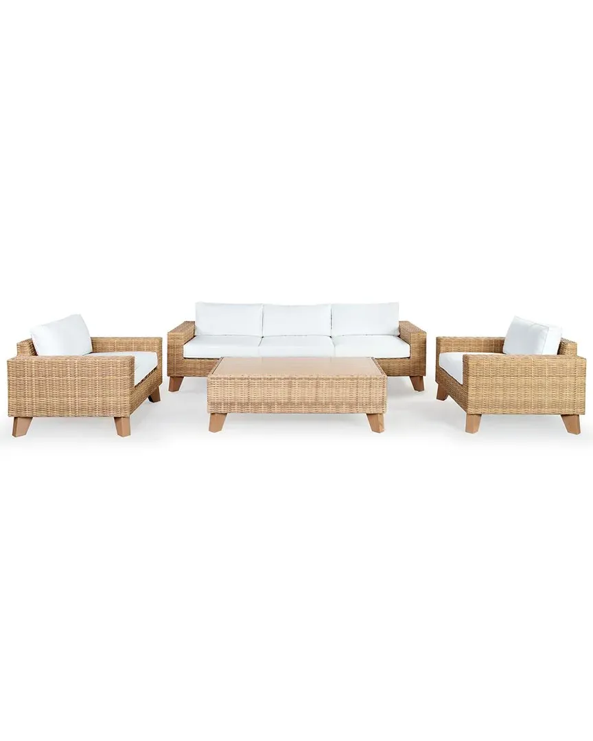 Margarita Rectangular Coffee Table - Natural, Wicker image
