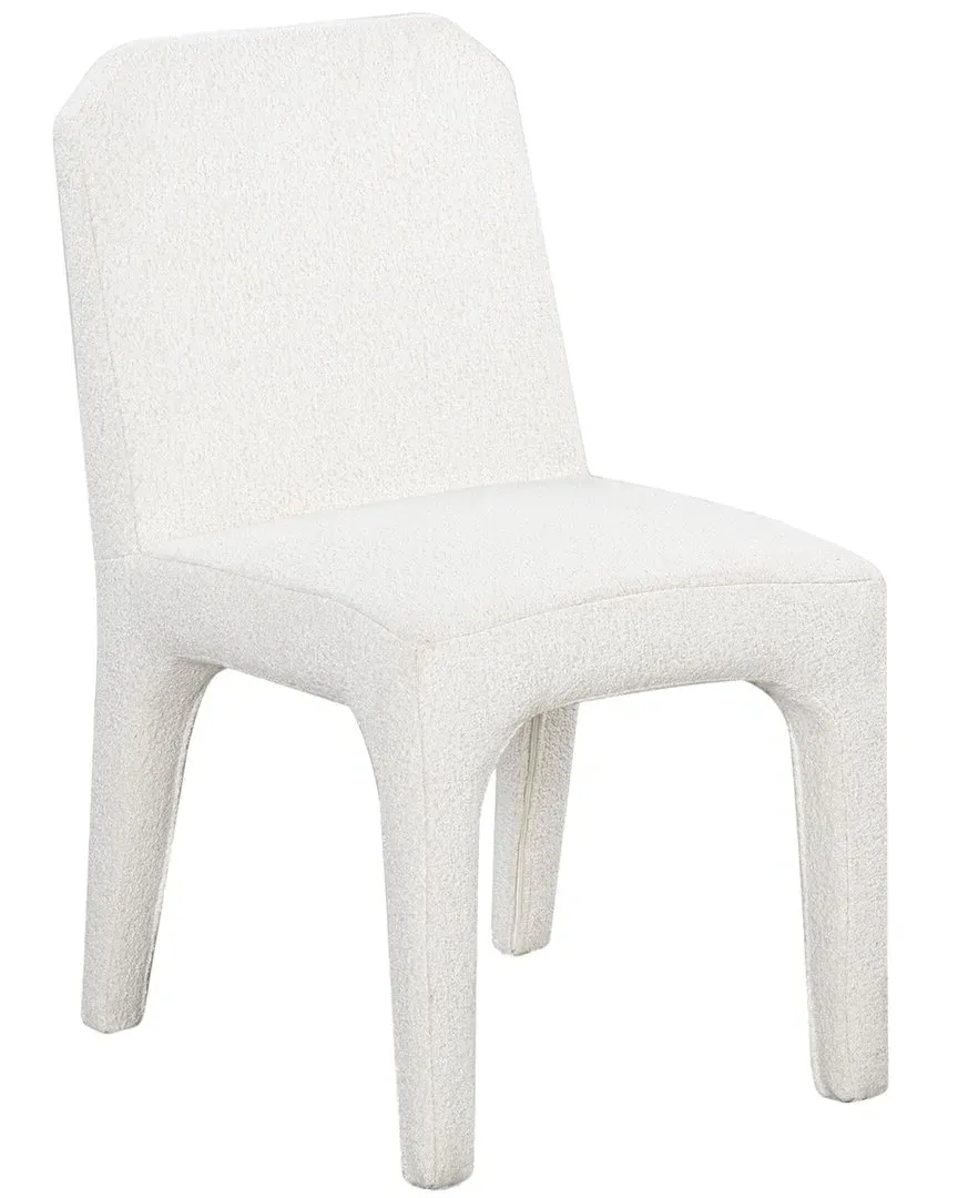 Maricelle Set of 2 Boucle Dining Chairs - Ivory, Acacia Wood image