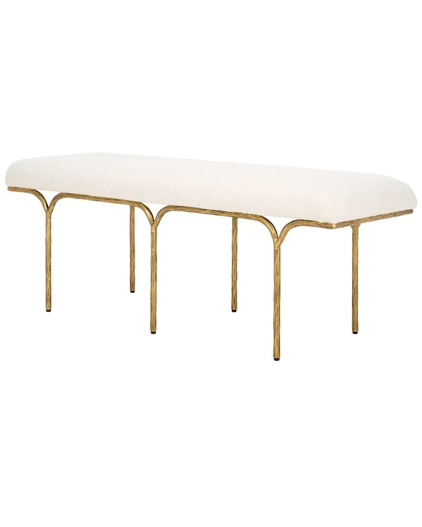 Marvin 48in Bench - Ivory, Boucle