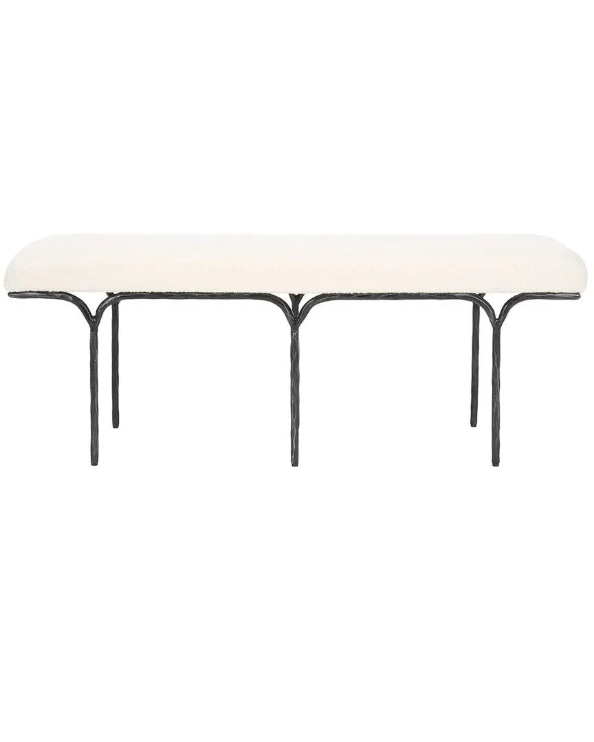 Marvin 48in Bench - Ivory, Boucle