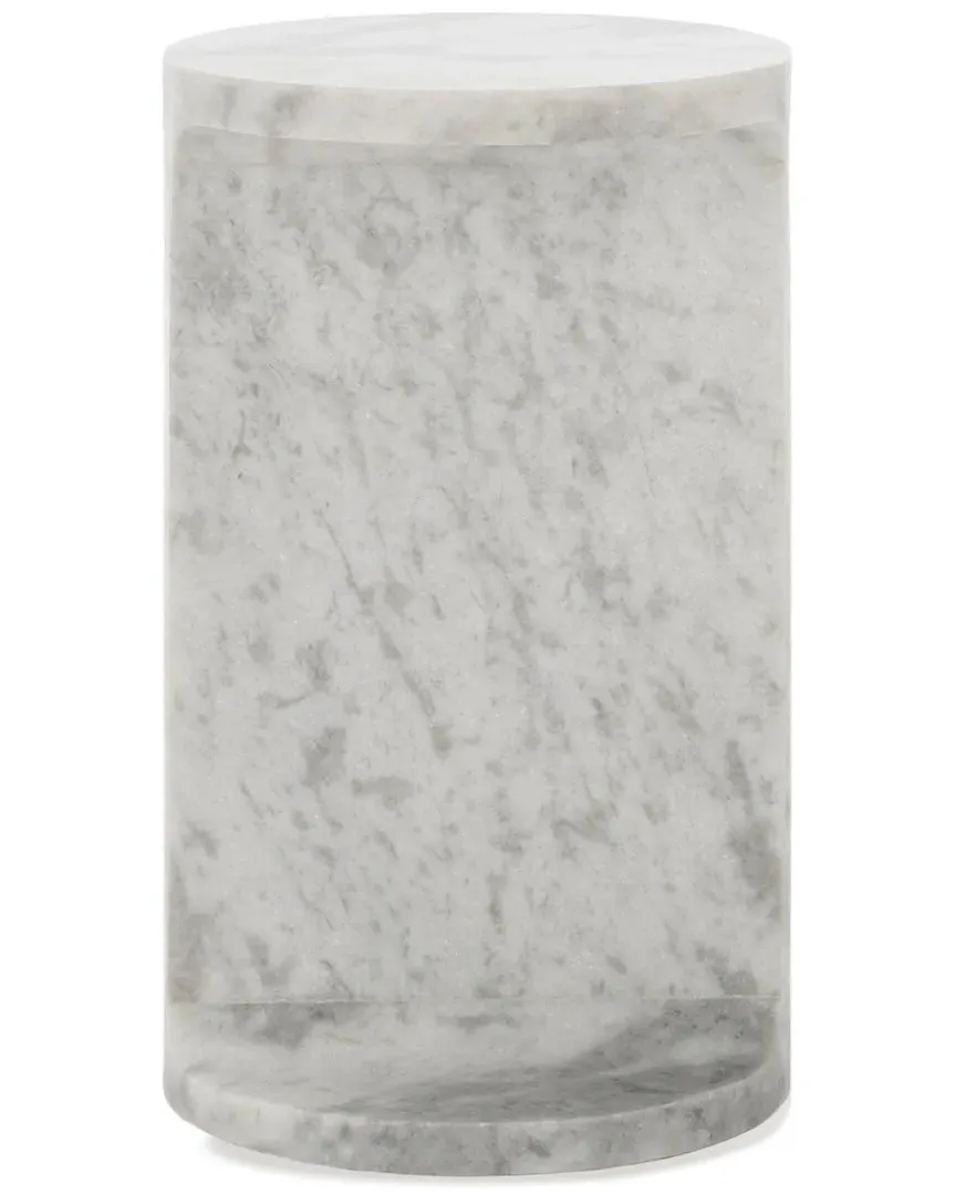 Melinda C-Shaped Accent Table - Marble image
