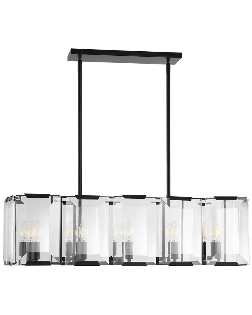 Merissa Crystal Chandelier - Black, Metal image