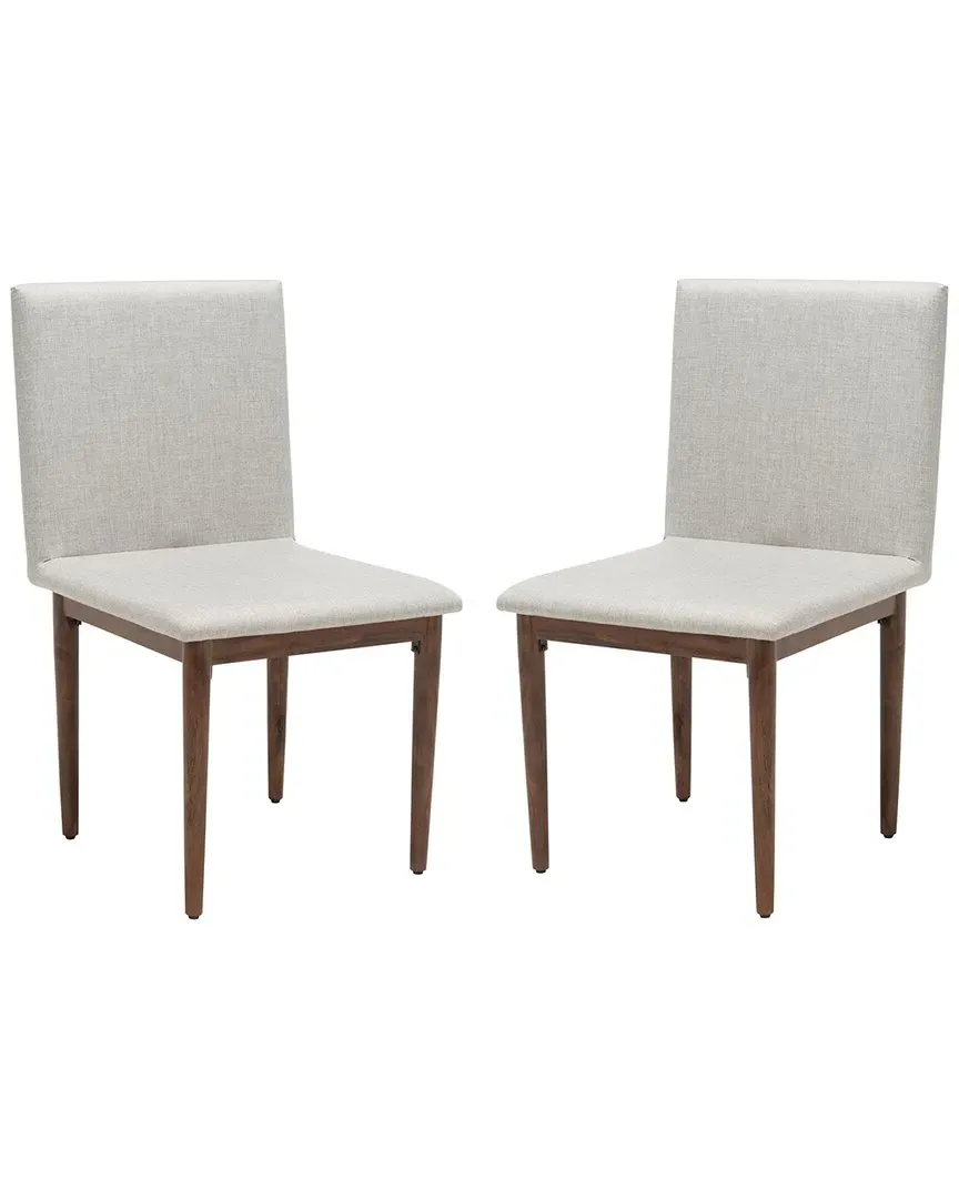 Milana Set of 2 Dining Chairs - Walnut, Acacia Wood