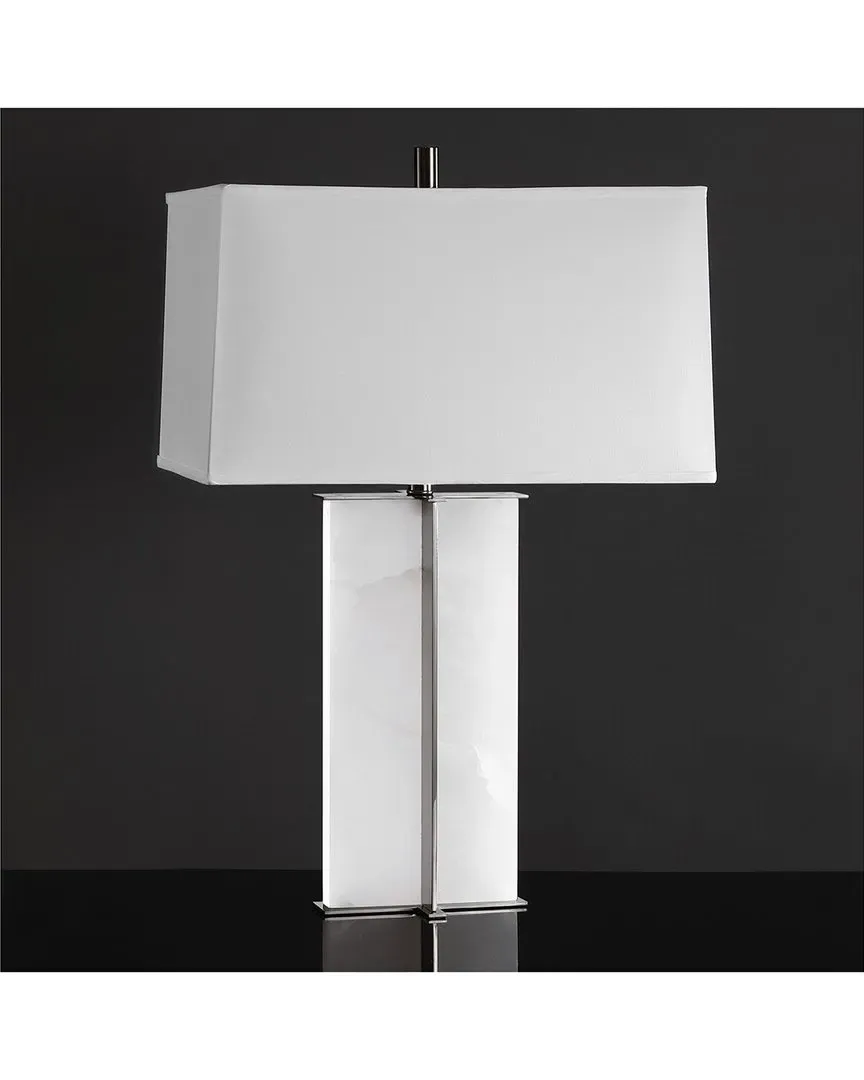 Natalee Marble Table Lamp - Black, White image
