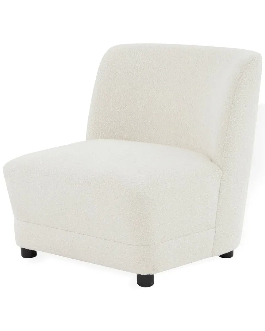 Nessa Boucle Accent Chair - Ivory