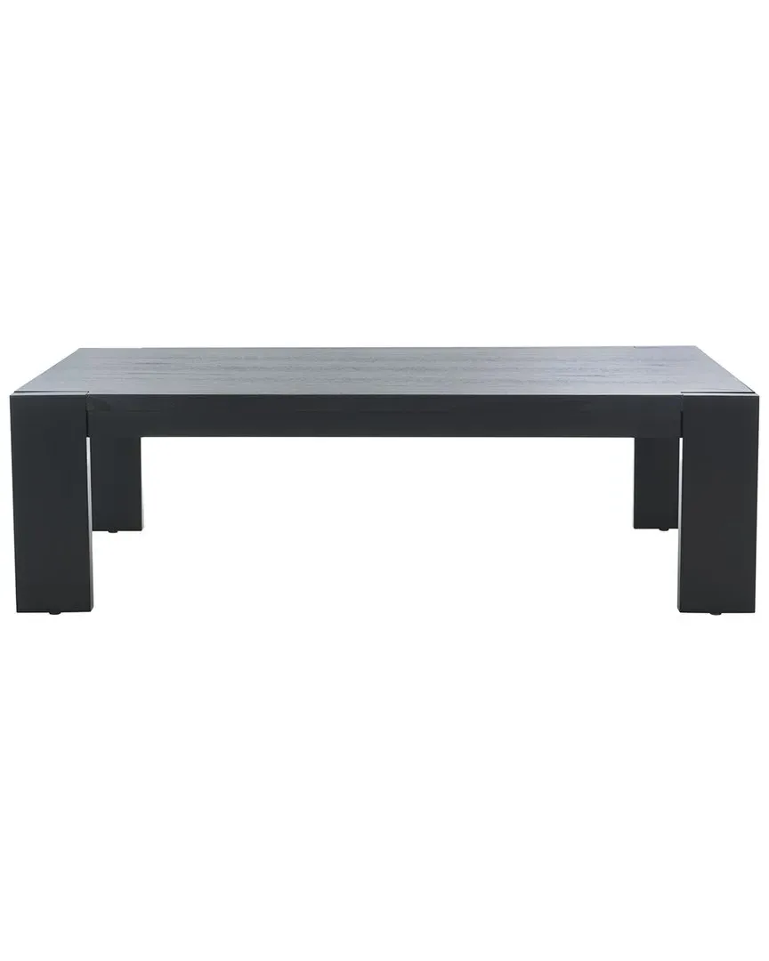 Nikole Rectangle Coffee Table - Black, Mahogany