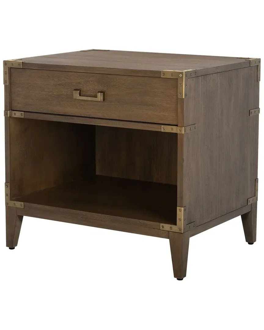 Nisha 1 Drawer Nightstand - Brown, Wood image