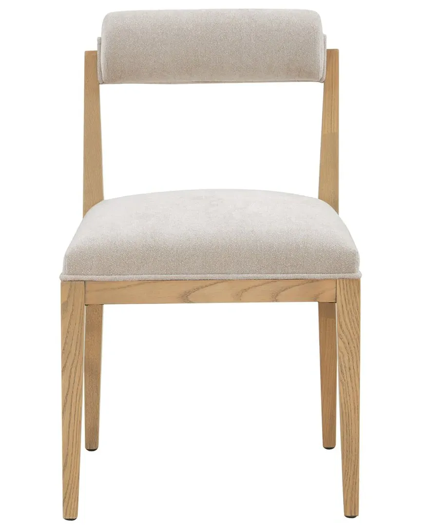 Oaklie Rolled Back Dining Chair - Taupe, Linen image
