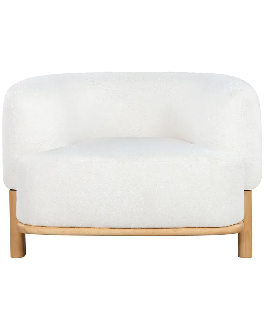 Oscar Boucle Accent Chair - Ivory image