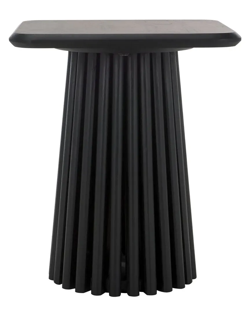 Penelope Wood Accent Table - Black, Acacia image