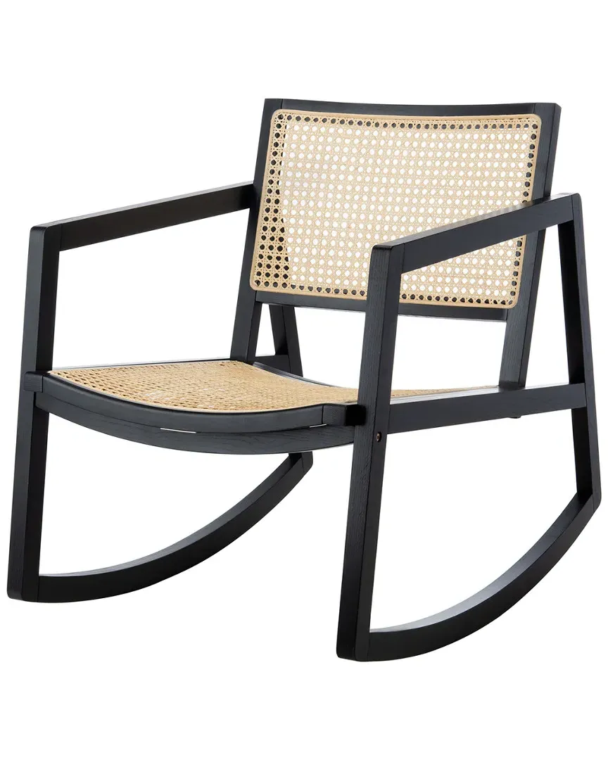 Perth Rattan Rocking Chair - Black