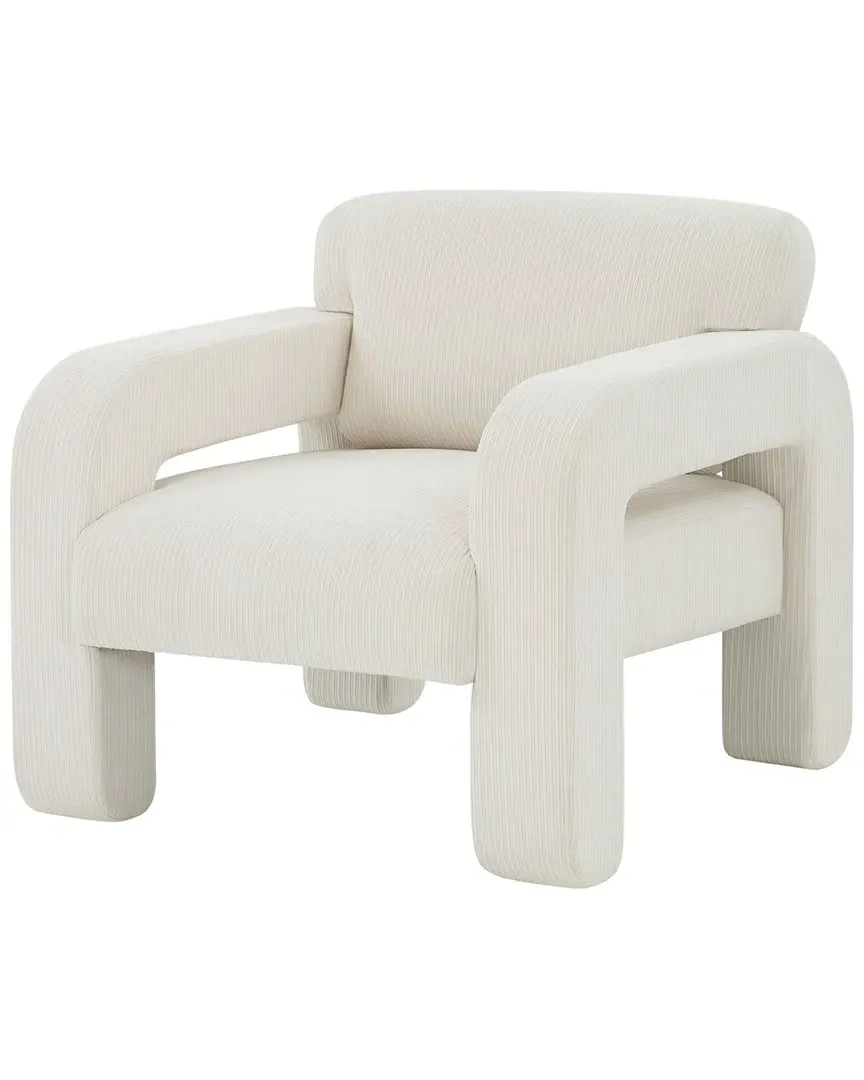 Petey Corduroy Accent Chair - Cream image