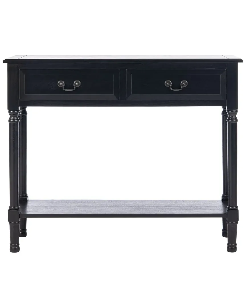 Primrose 2 Drawer Console Table - Black, Pine