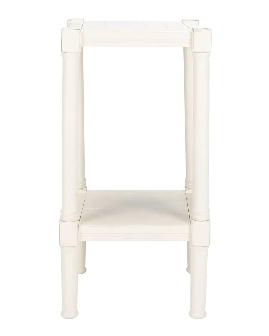 Couture Rafiki Square Accent Table - Distressed White image