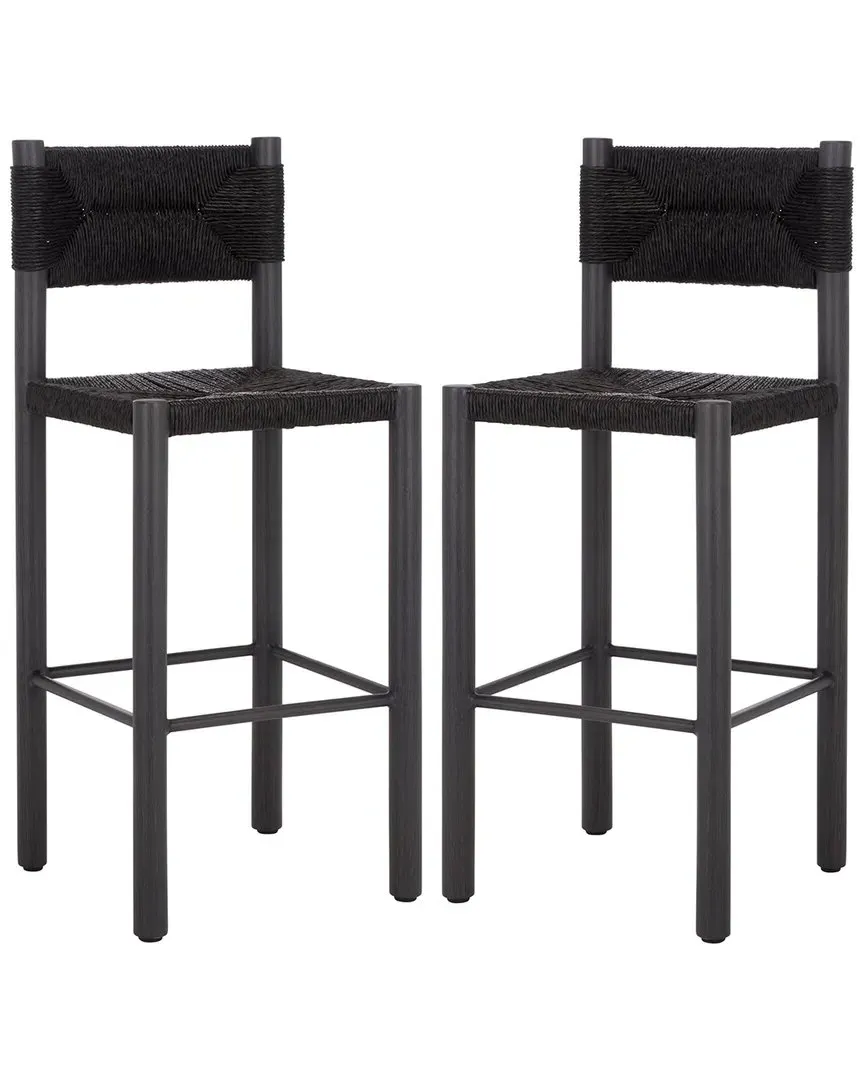 Romona Outdoor Barstool - Black, Metal image