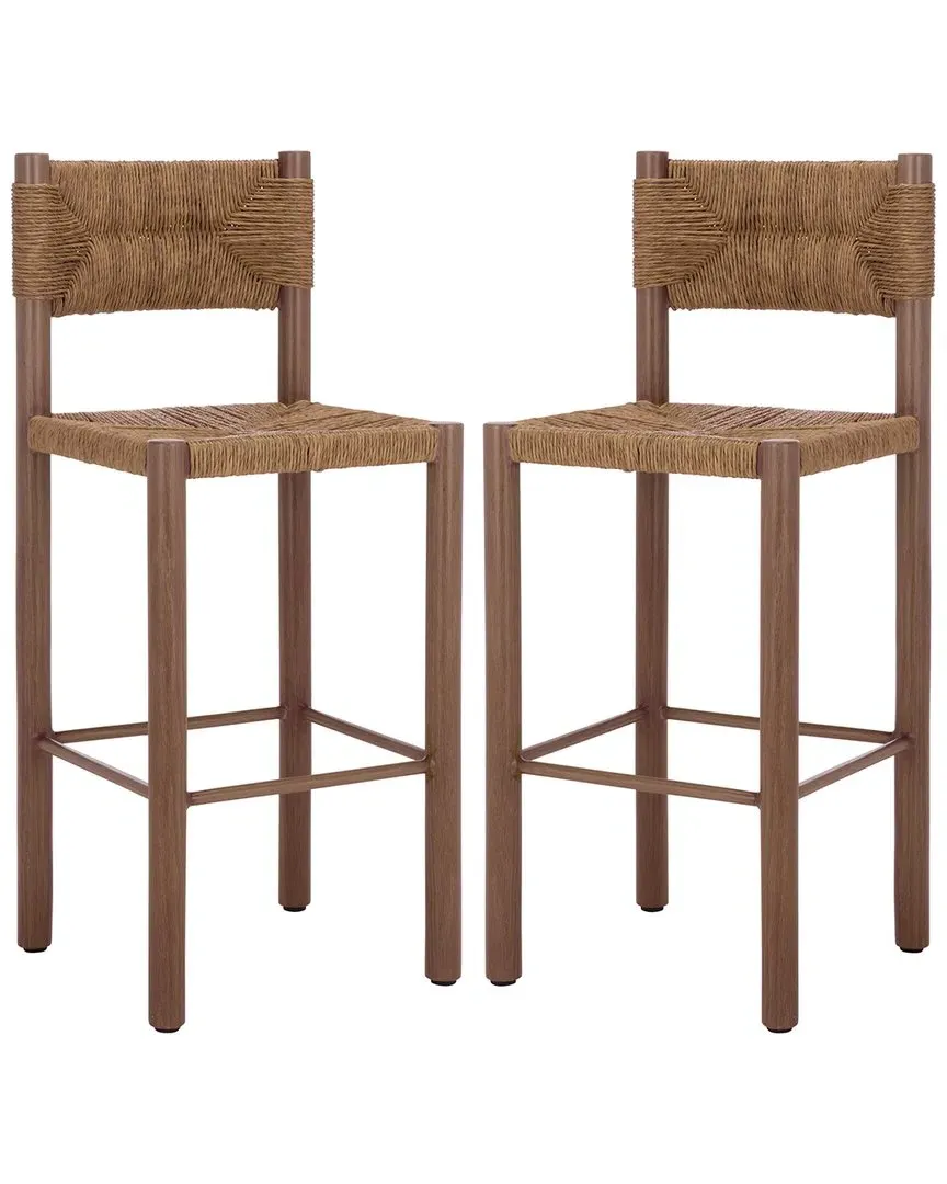 Romona Outdoor Barstool - Brown, Metal