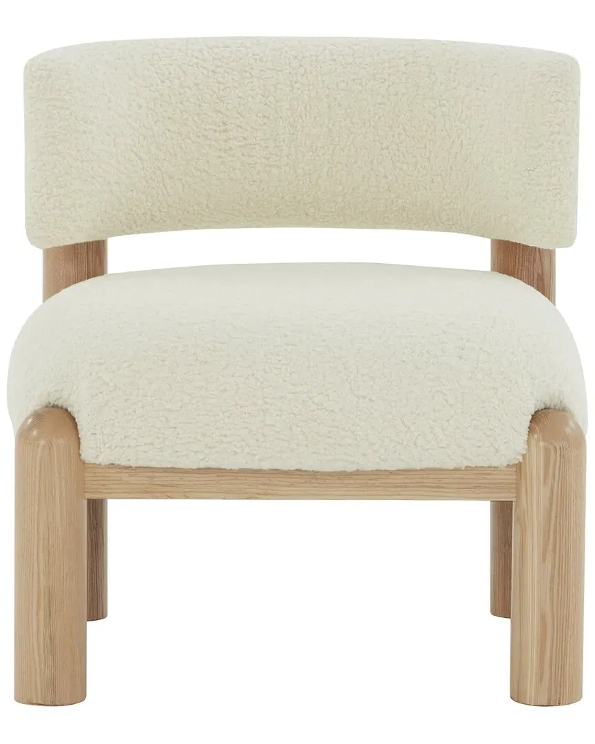 Rosabryna Accent Chair - Ivory, Pine Wood