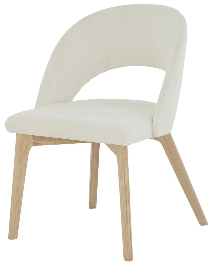 Rowland Dining Chair - Ivory, Linen