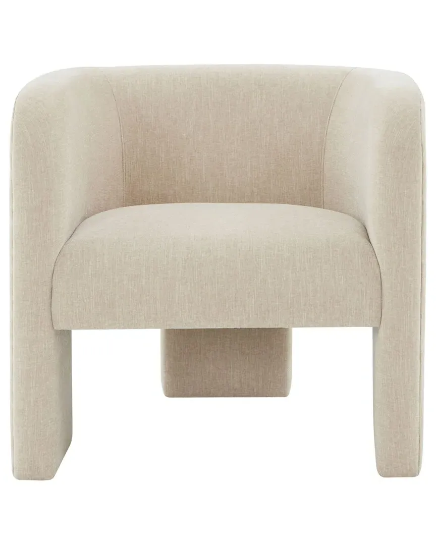 Sammie 3 Leg Accent Chair - Beige, Linen