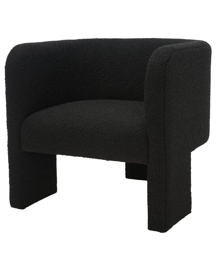 Sammie 3 Leg Accent Chair - Black, Boucle image