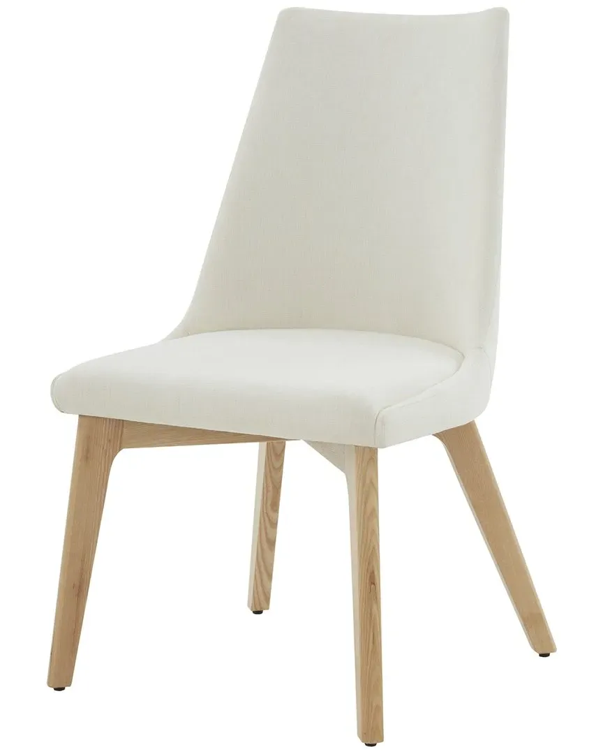 Sandralynn Linen Dining Chair - Ivory, Linen