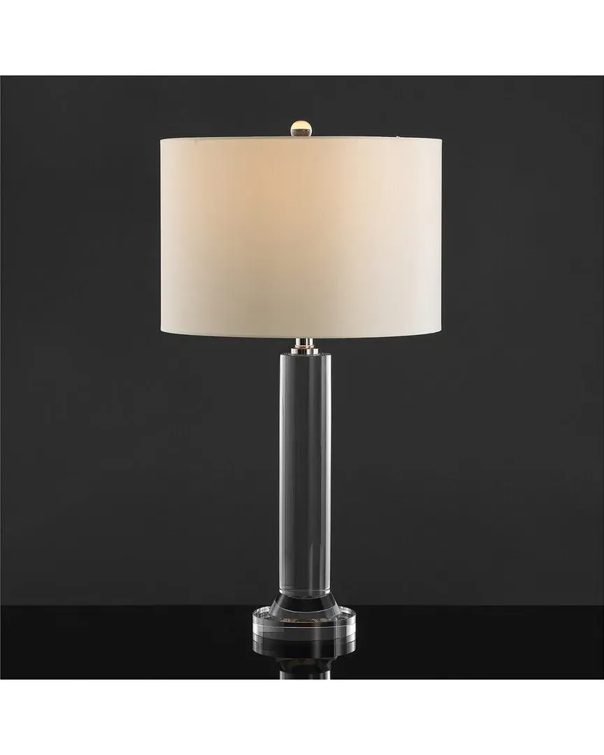 Saravia Crystal Table Lamp - Nickel, White image
