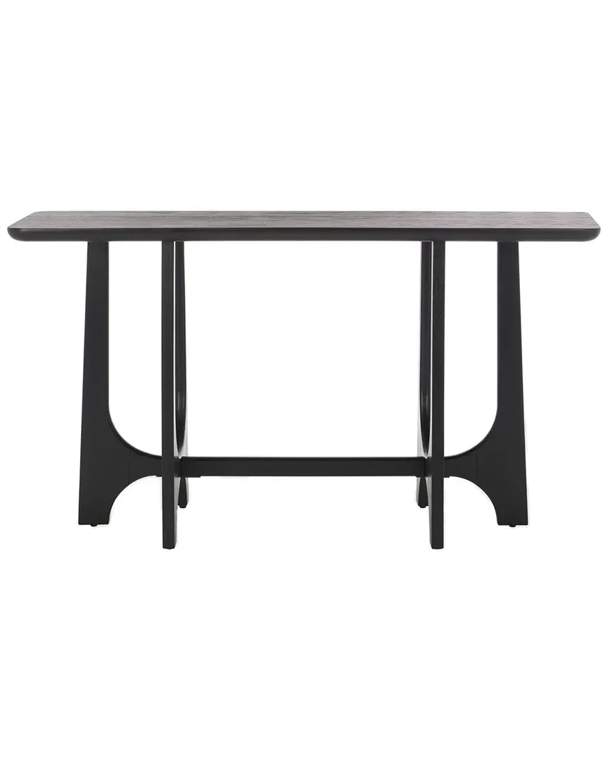 Sasha Console Table with Drawer - Black, Oak image