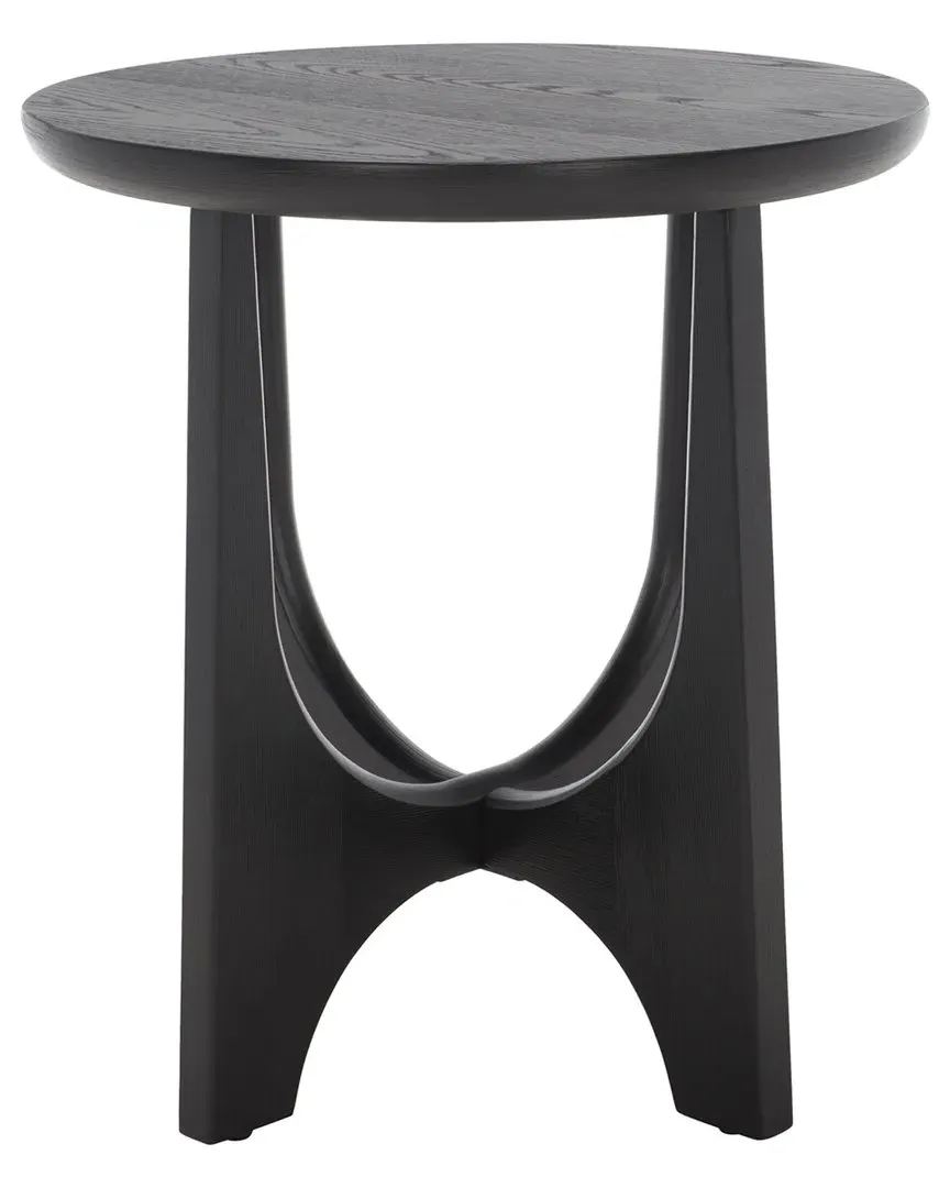 Sasha Wood Accent Table - Black