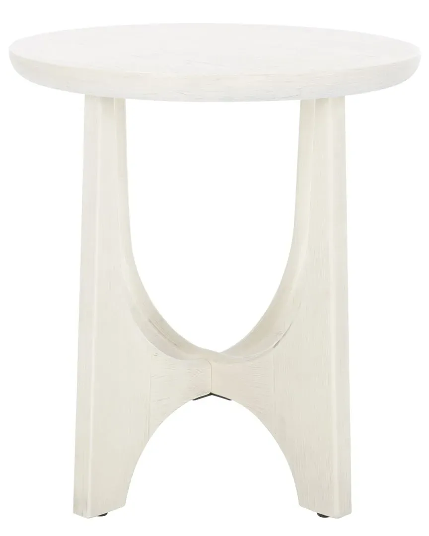 Sasha Wood Accent Table - White
