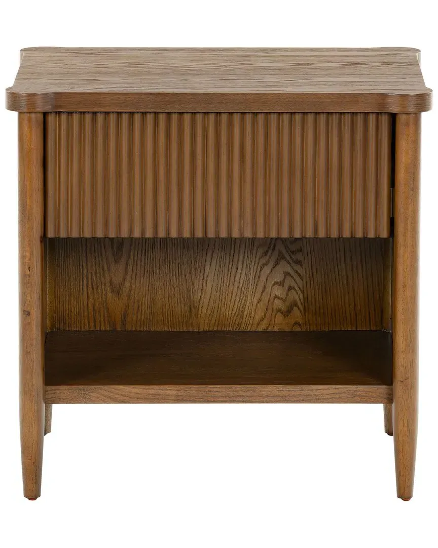 Shelbie 1-Drawer Nightstand - Medium Oak