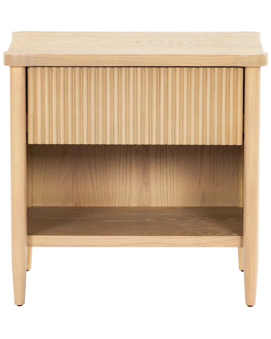 Shelbie 1-Drawer Nightstand - Oak