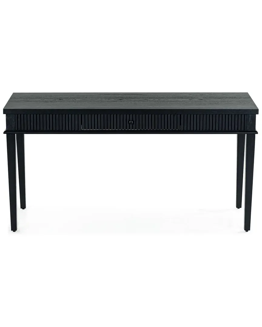 Shelbie 1-Drawer Reeded Desk - Black image