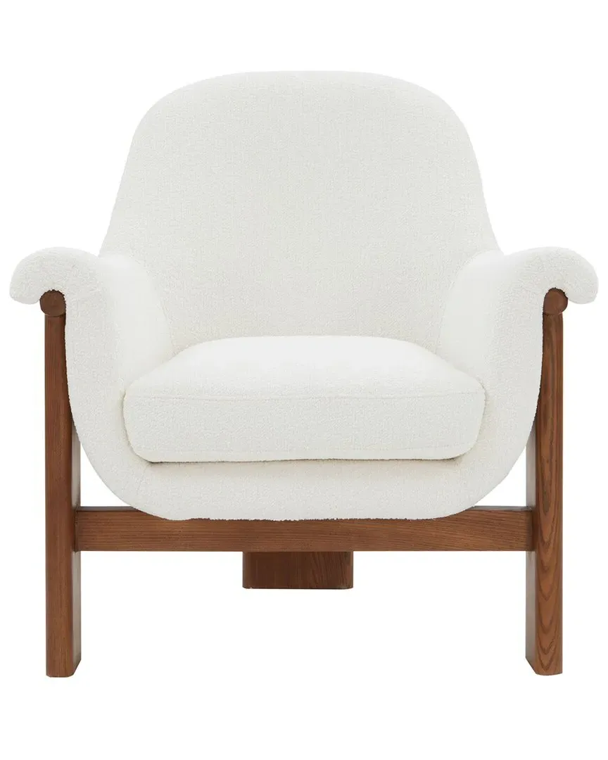 Sylvana Boucle Accent Chair - Ivory