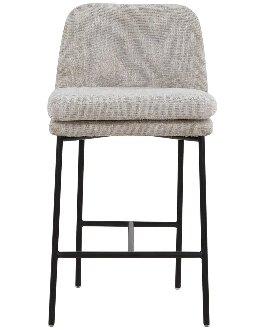 Tamarie Chenille Counter Stool - Light Grey image