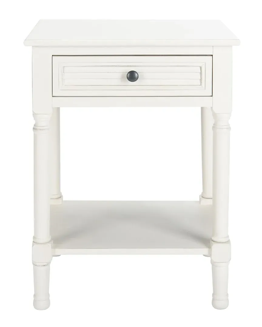 Couture Tate Accent Table - Distressed White, Pine image