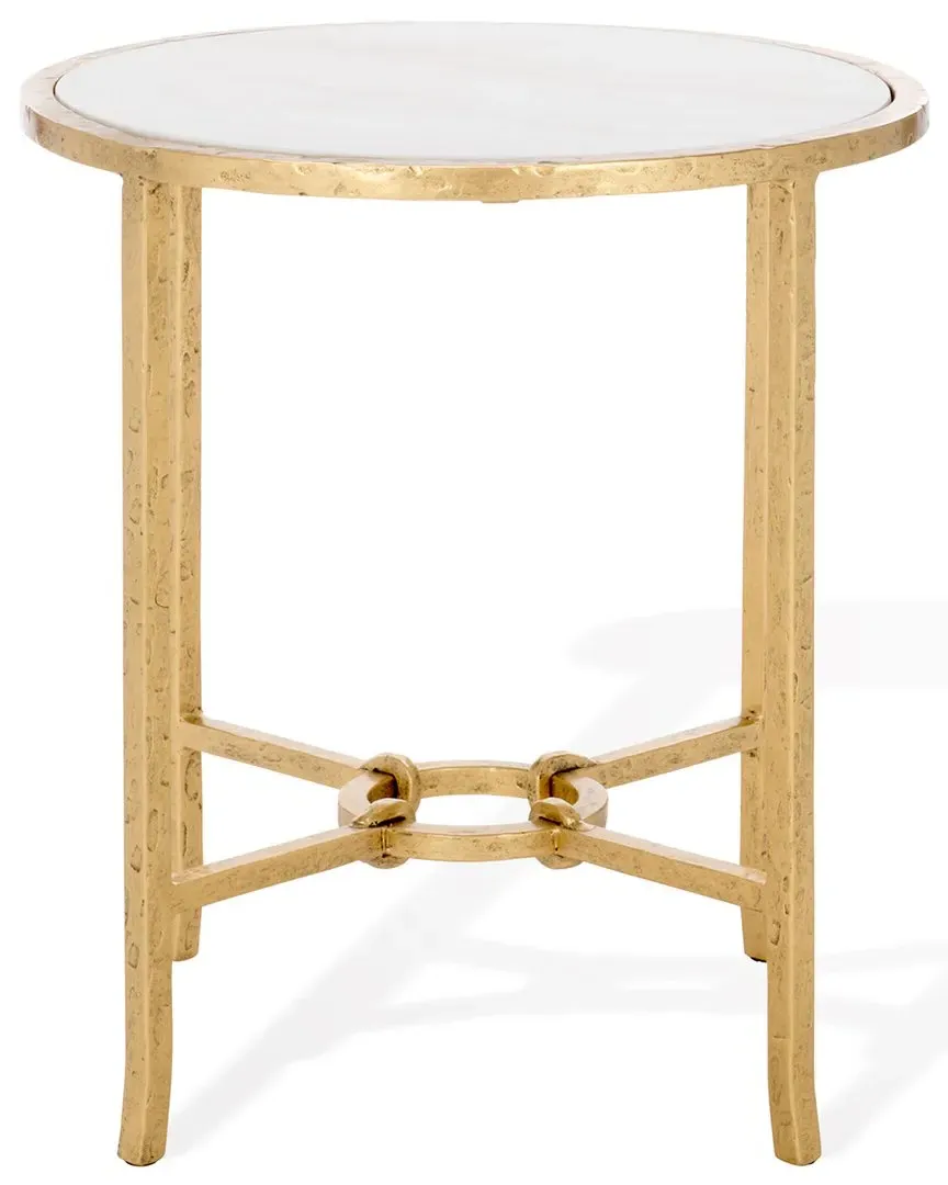 Tauri Round Accent Table - Brass, Metal image