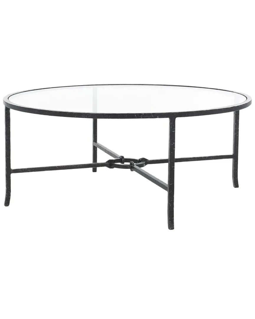Tauri Round Coffee Table - Black, Forged Iron