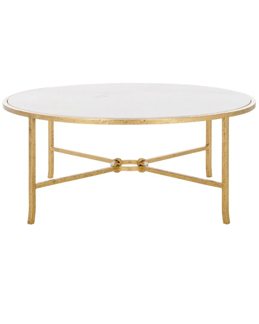Tauri Round Coffee Table - Brass, Metal