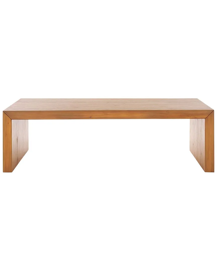 Tawney Rectangle Coffee Table - Brown, Pine Wood