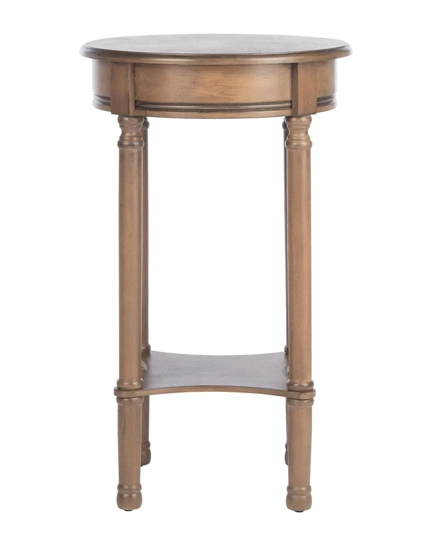 Tinsley Round Accent Table - Brown, Pine image