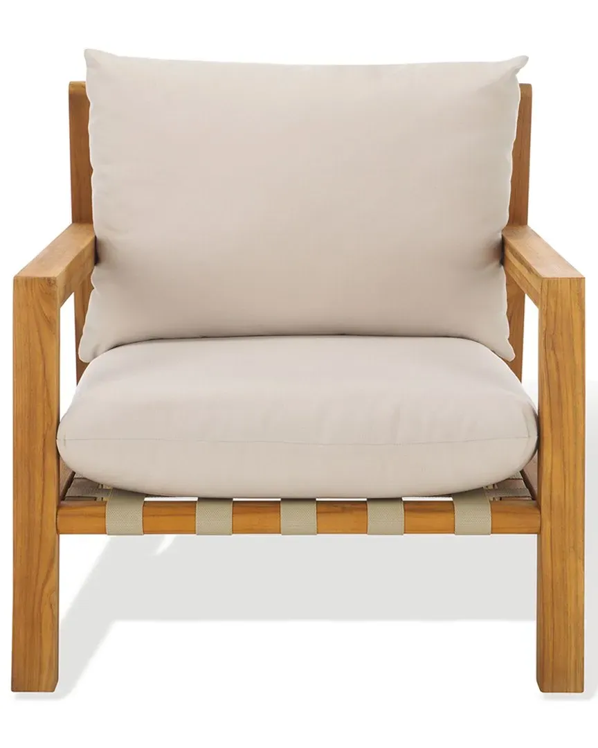 Trinidad Teak Patio Chair - Natural, White image