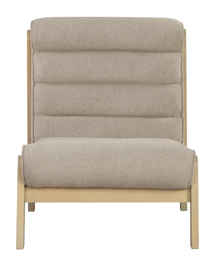 Trixie Channel Accent Chair - Brown, Boucle image